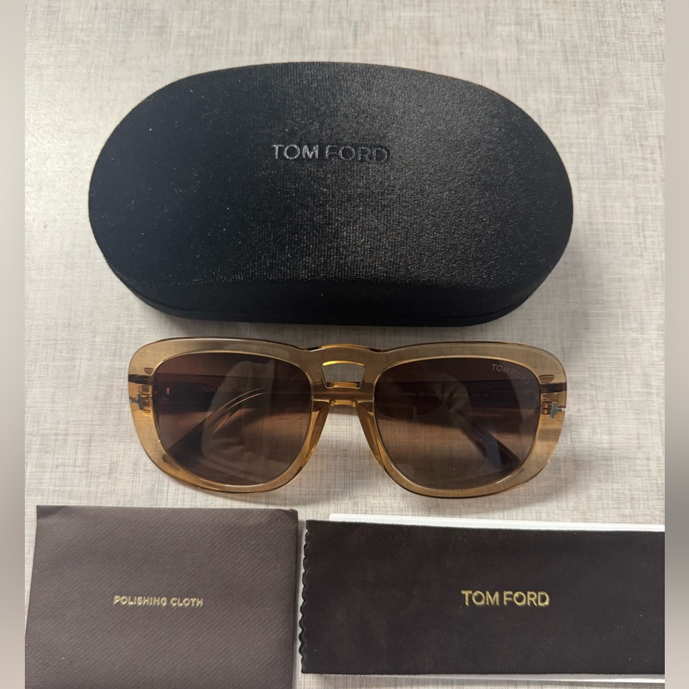 Tom Ford Aviator Amber Sunglasses